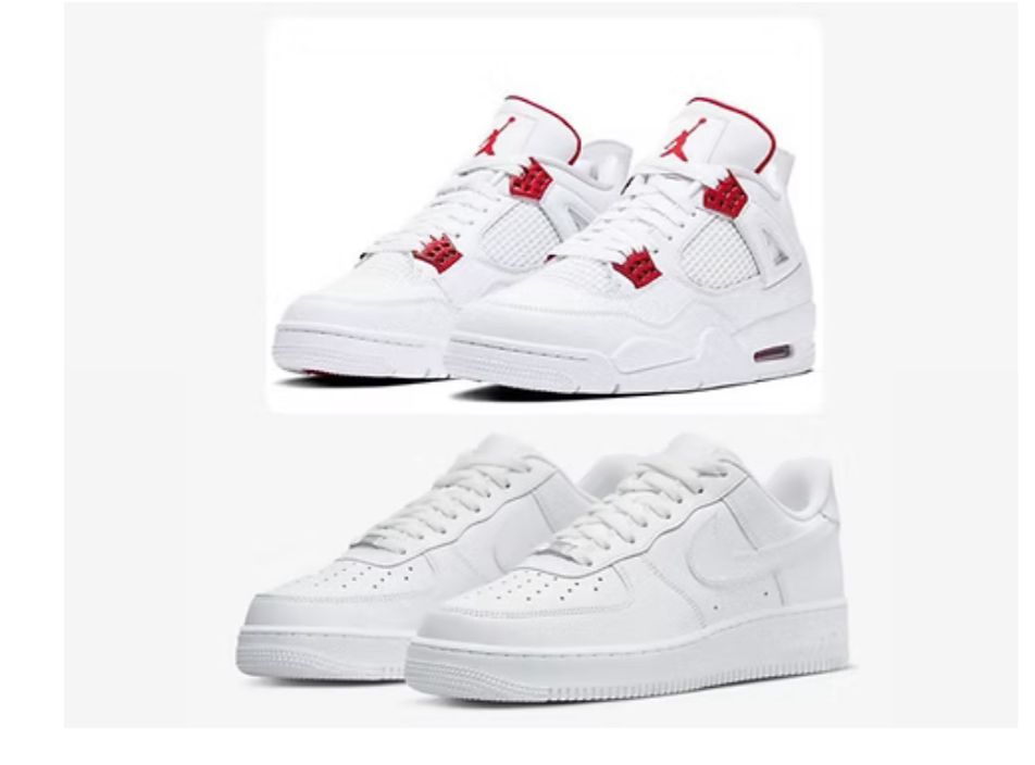 AIR JORDAN 4 RETRO "METALLIC PACK - RED"+combo