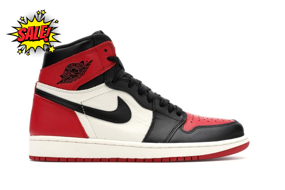 AIR JORDAN 1 RETRO HIGH OG "BRED TOE"+combo