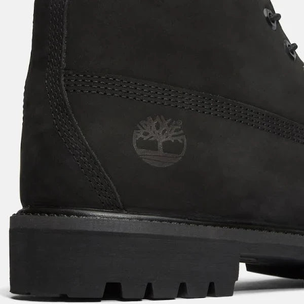 TIMBERLAND PREMIUM LACE-UP LEATHER BOOTS "BLACK"